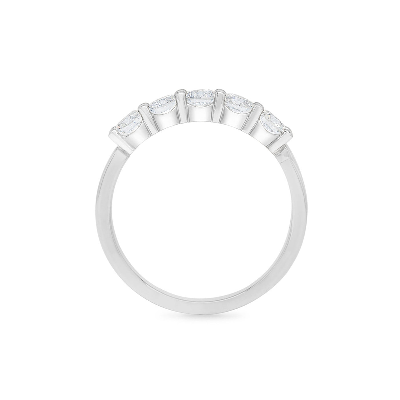 Furl: Diamond Set Five Stone Eternity Ring