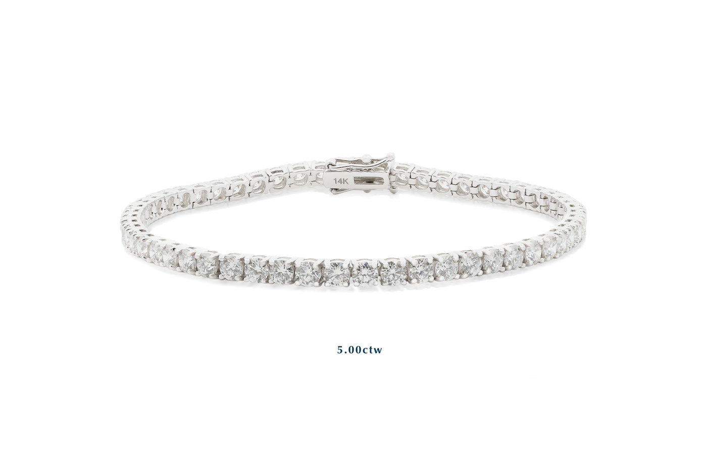 Diamond Brilliant Cut Tennis Bracelet in Gold
