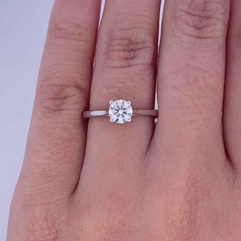 Alice: Brilliant Cut Diamond Solitaire Ring