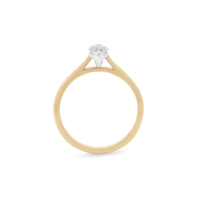 Alice: Marquise Cut Diamond Solitaire Ring