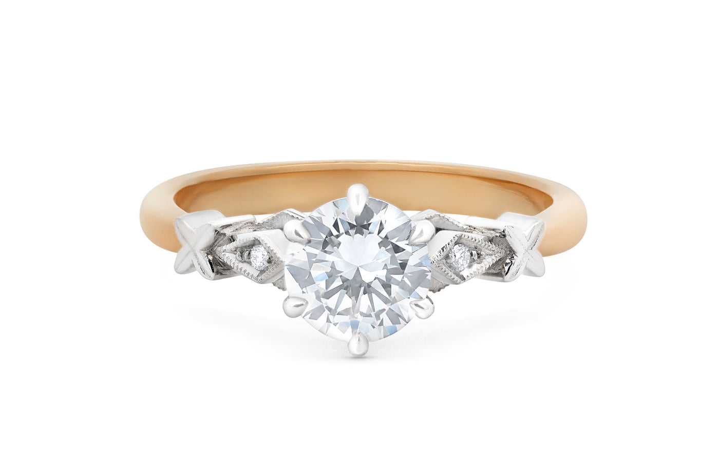 Diadem: Brilliant Cut Diamond Solitaire Ring