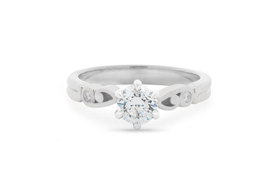 Furl: Brilliant Cut Diamond Solitaire Ring