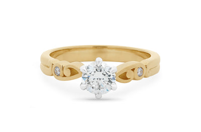 Furl: Brilliant Cut Diamond Solitaire Ring