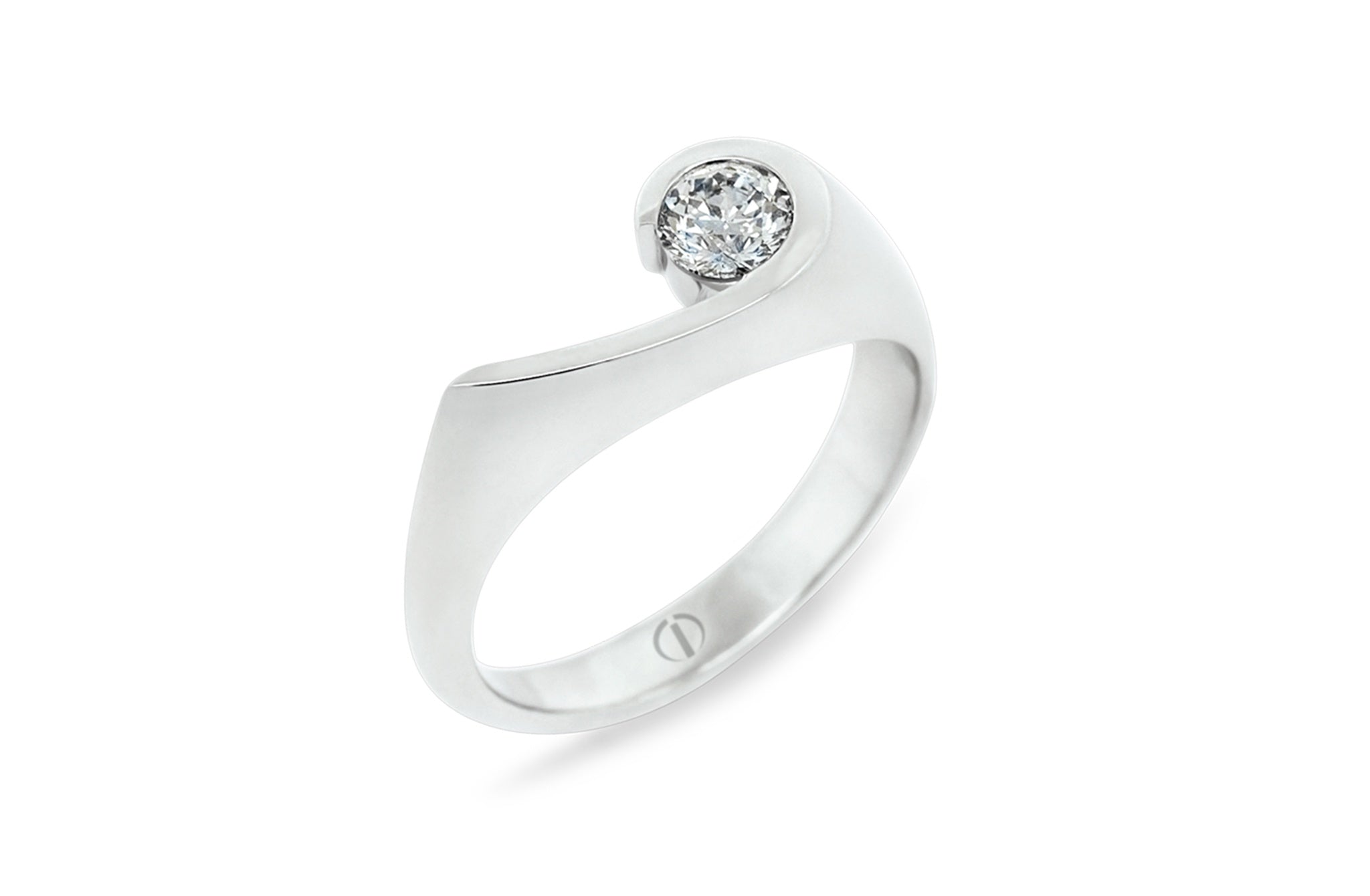 Patai Delicate Brilliant Cut Diamond Solitaire Ring The Village