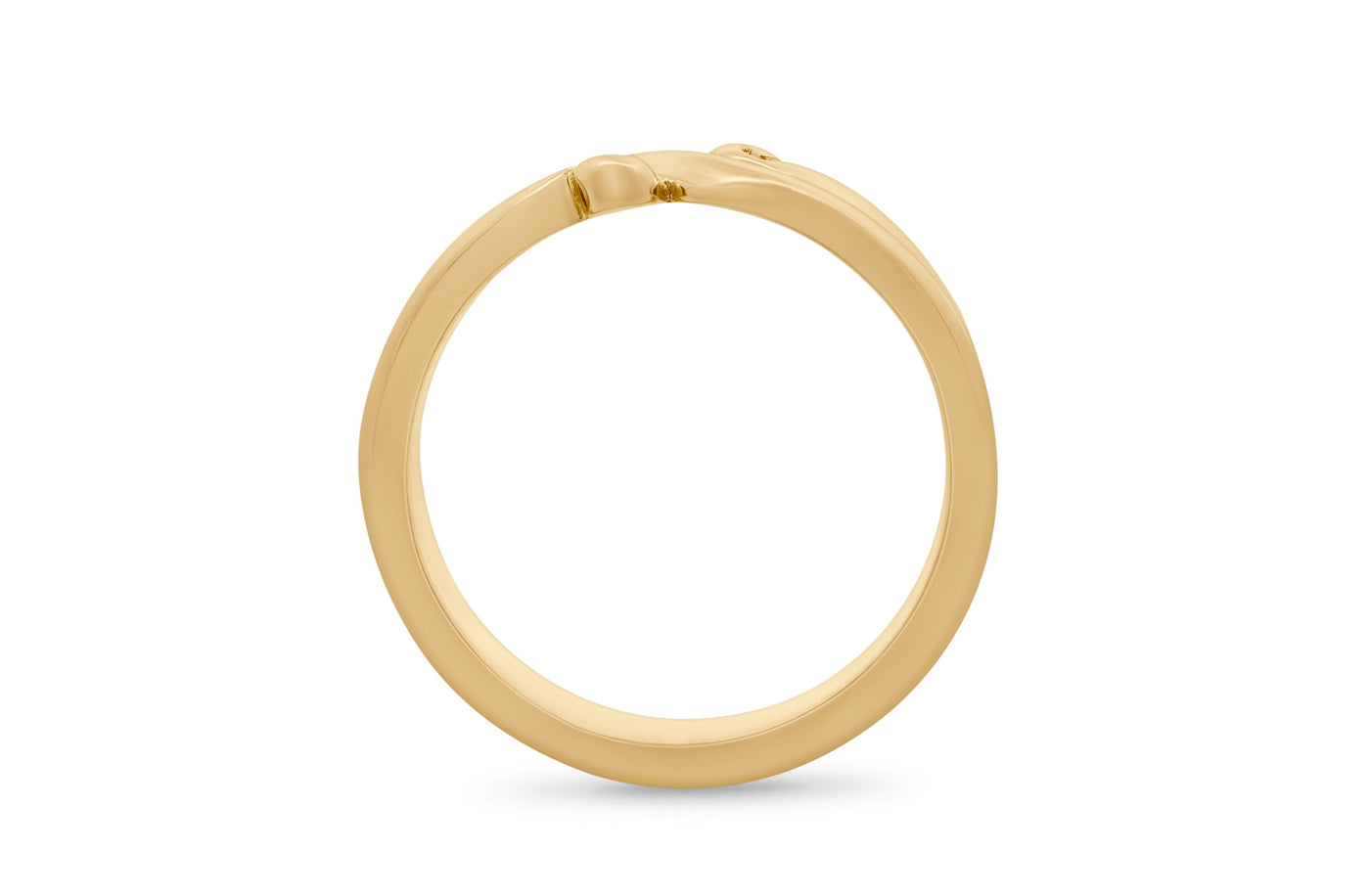 Kotahi Duo 18ct Yellow Gold Narrative Wedding Ring 