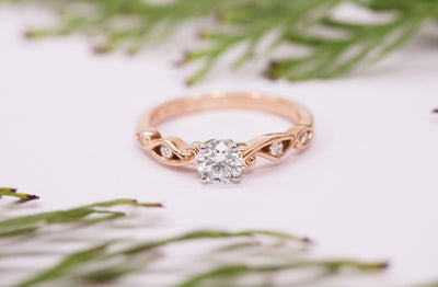 Aoraki: Brilliant Cut Diamond Solitaire Ring