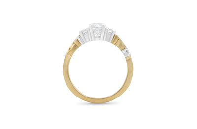 Traces: Brilliant Cut Diamond Three Stone Ring