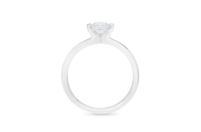 Tulip: Brilliant Cut Diamond Solitaire Ring