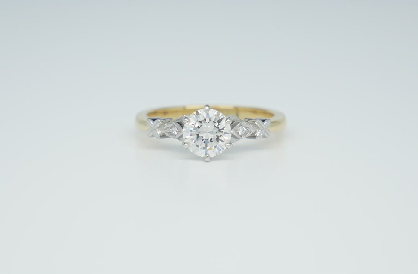 Diadem: Brilliant Cut Diamond Solitaire Ring