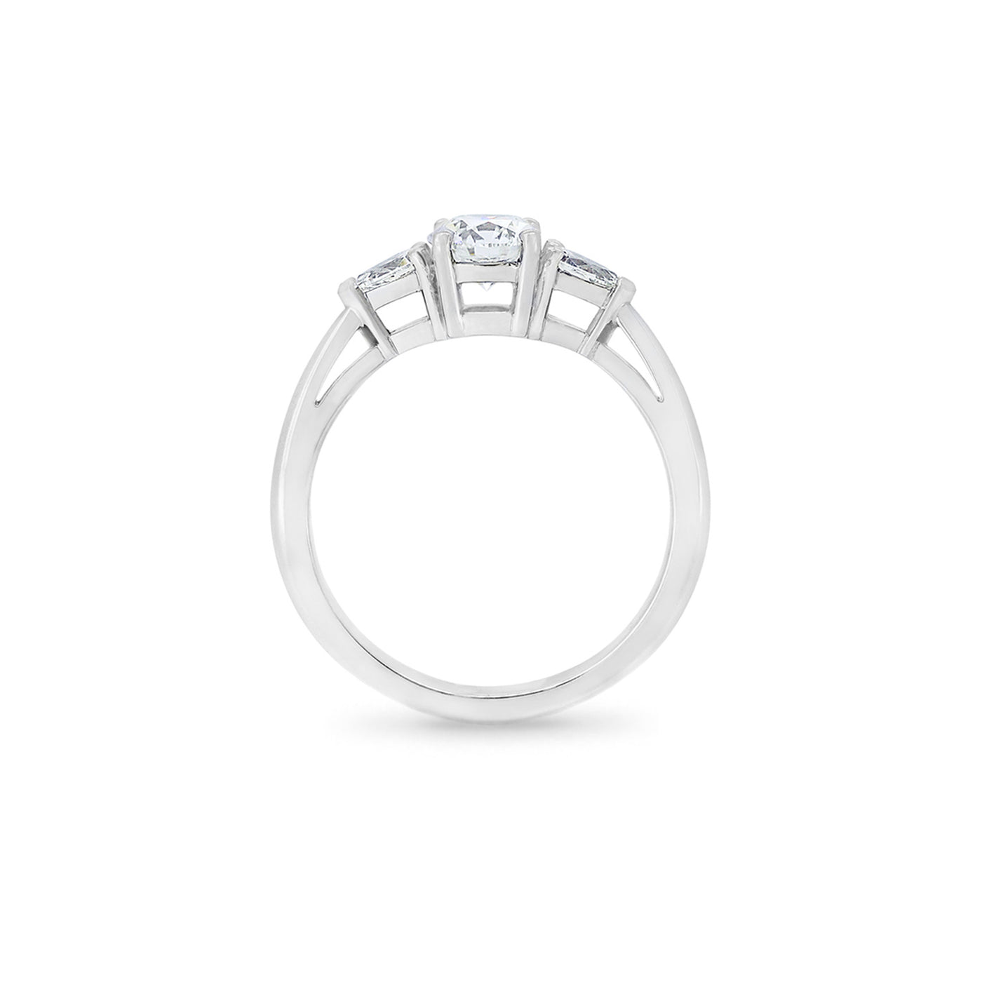 Reflect: Brilliant Cut Diamond Three Stone Ring