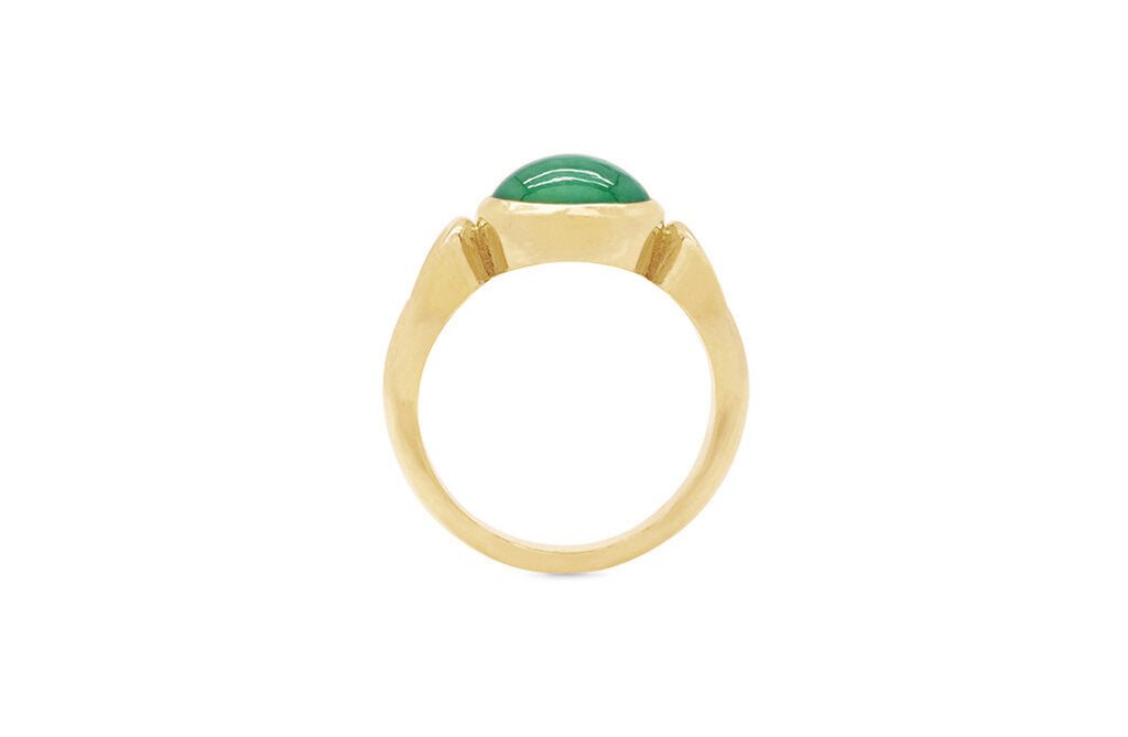 Cabochon Emerald Dress Ring