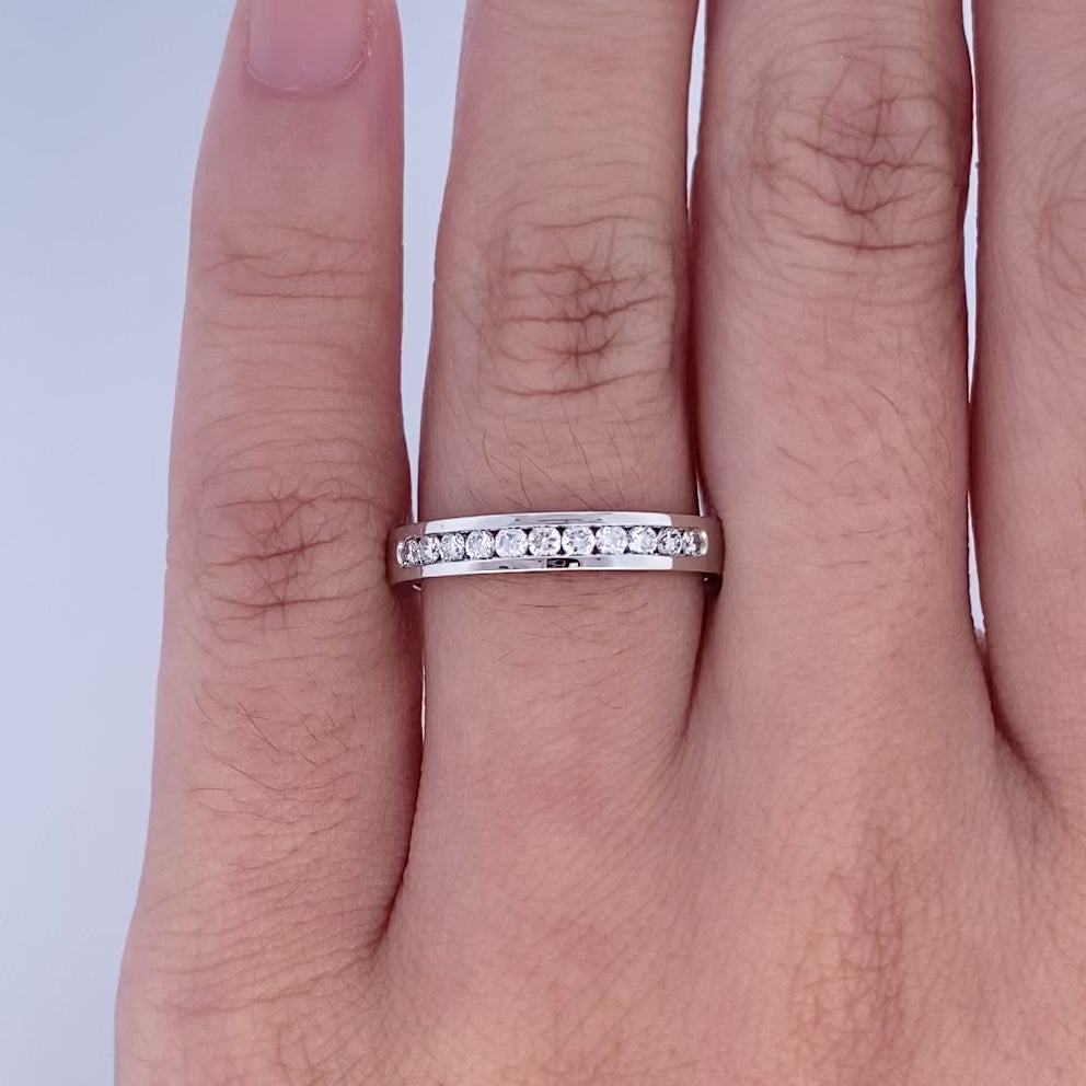 Brilliant Diamond Channel Set Ring