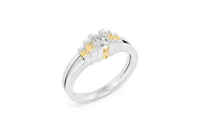 Empire Delicate: Brilliant Cut Diamond Solitaire Ring