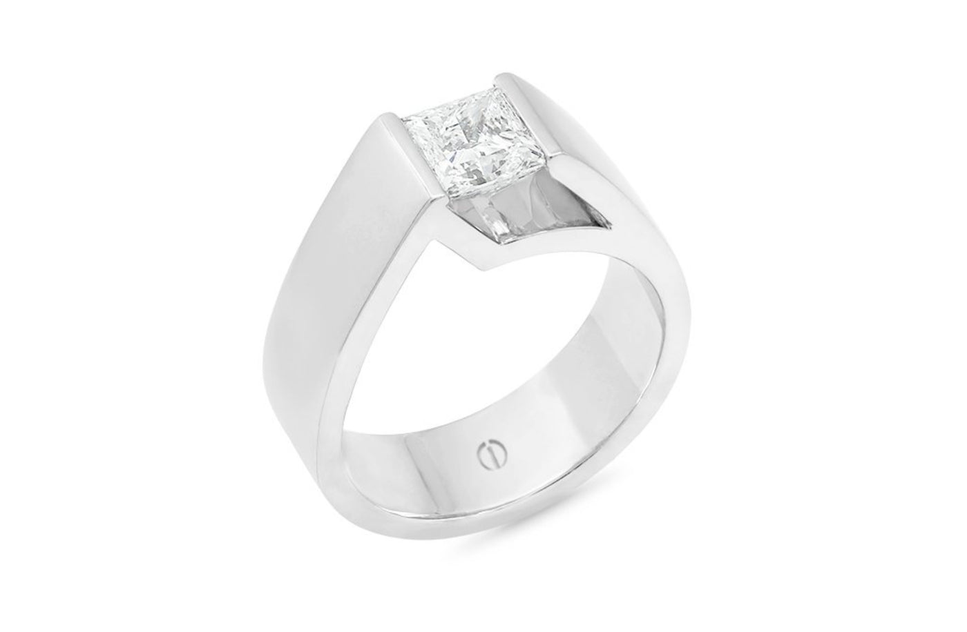 Lidz: Princess Cut Diamond Solitaire Ring