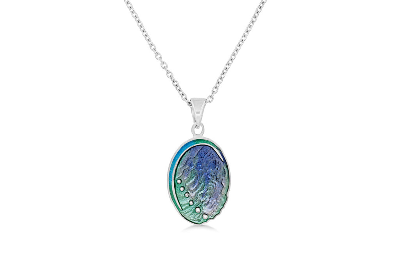 Paua Enamel Pendant