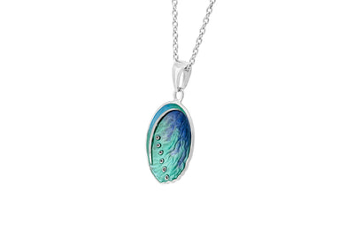 Paua Enamel Pendant