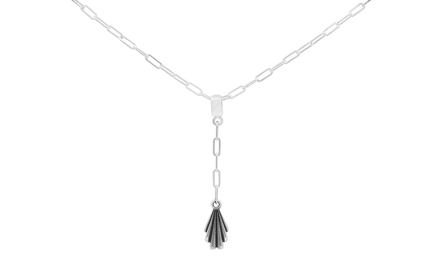 Pīwakawaka Drop Sterling Silver Pendant